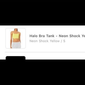 Alo yoga neon shock yellow set - bra and leggings